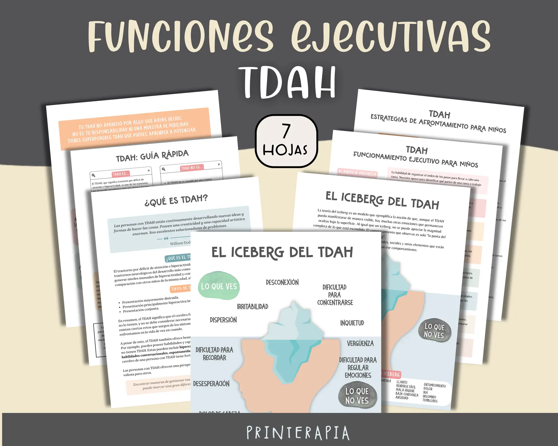 TDAH niños – Infografías funciones ejecutivas PDF